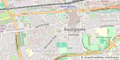 Map of Basingstoke, Hampshire