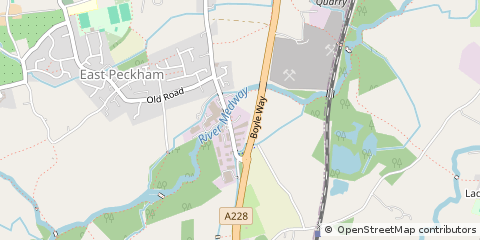 Map of Tonbridge, Kent