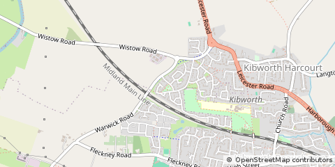 Map of Kibworth Harcourt