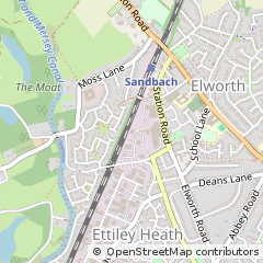 Map of Sandbach, Cheshire