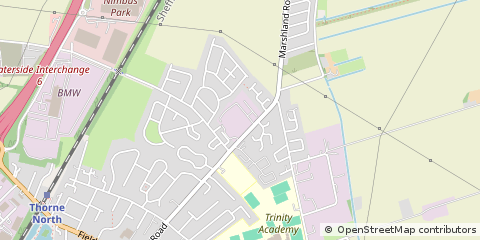 Map of Doncaster, South Yorkshire