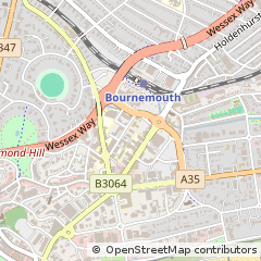 Map of Bournemouth, Dorset