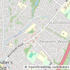 Map of Eastleigh, Hampshire