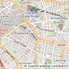 Map of Liverpool, Merseyside