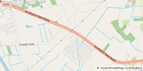Map of Southport, Lancashire