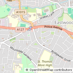 Map of Westcliff-on-SEA, Essex