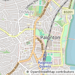 Map of Paignton, Devon