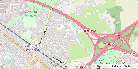 Map of Wokingham