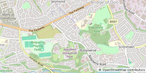 Map of Aberdeen, Aberdeenshire