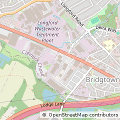 Map of Cannock, Staffordshire