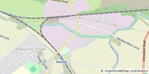 Map of Doncaster, South Yorkshire