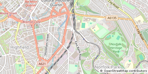 Map of Sheffield
