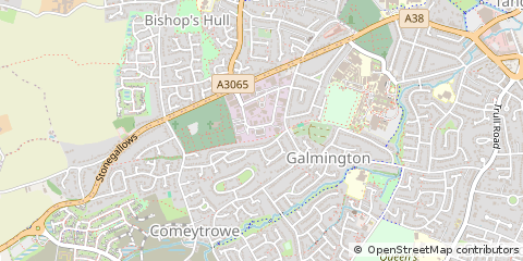 Map of Galmington Trading Estate, Taunton