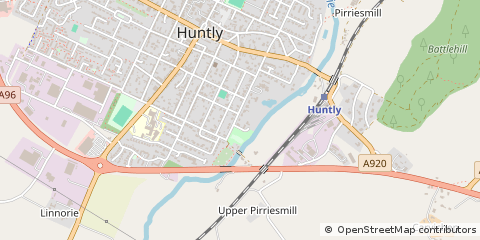 Map of Huntly