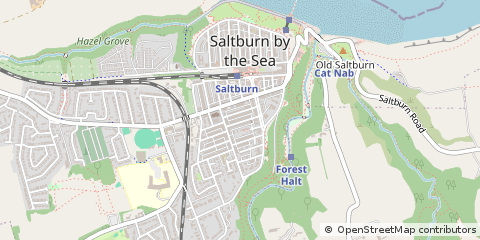 Map of Saltburn-by-the-SEA, Cleveland