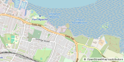 Map of Gillingham, Kent