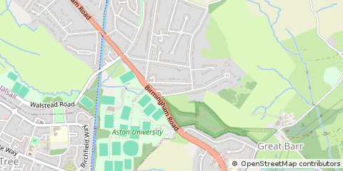 Map of Walsall, West Midlands