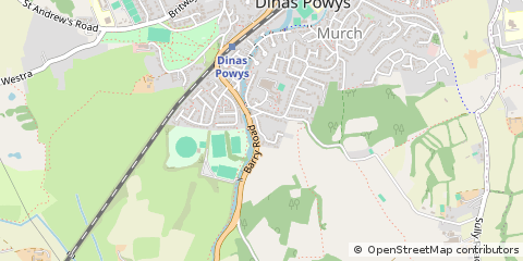 Map of Dinas Powys