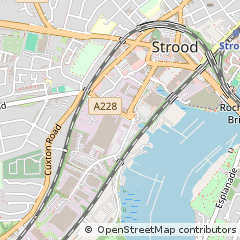 Map of Rochester, Kent