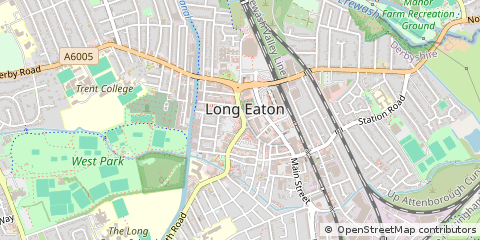 Map of Nottingham, Nottinghamshire