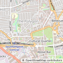 Map of Southampton, Hampshire