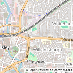 Map of Paisley, Renfrewshire