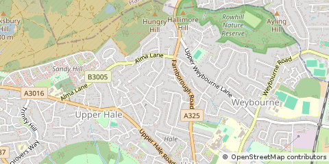 Map of Surrey