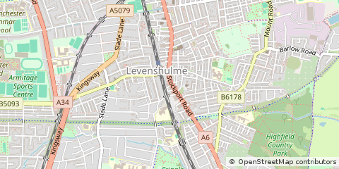 Map of Manchester