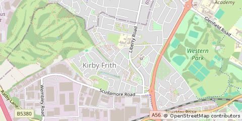 Map of Leicester