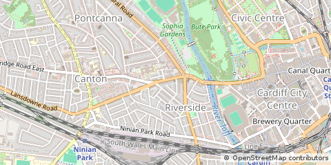 Map of Cardiff