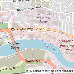 Map of Sunderland
