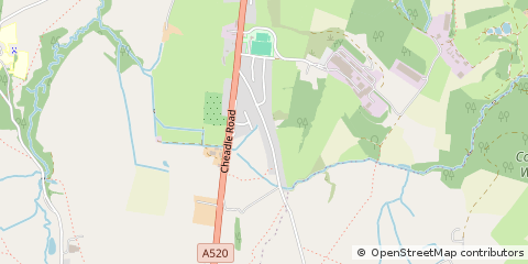 Map of Near Leek, Staffordshire