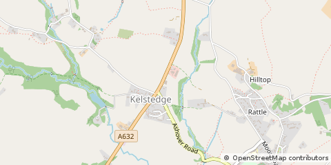 Map of Ashover, Derbyshire