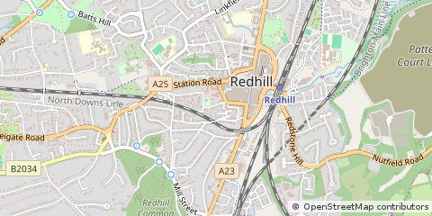 Map of Redhill