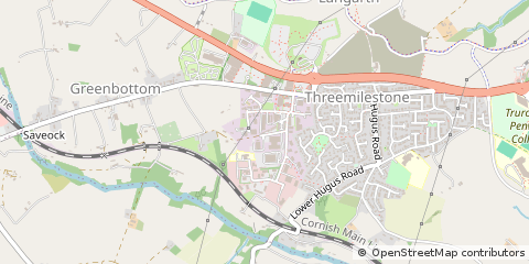 Map of Truro, Cornwall