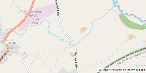 Map of Malmesbury, Wiltshire
