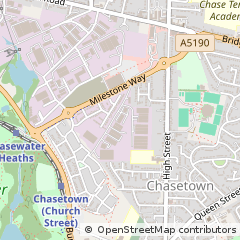 Map of Burntwood, Staffordshire
