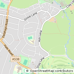 Map of Altrincham, Cheshire