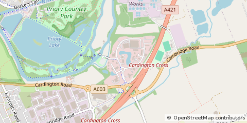 Map of Bedford