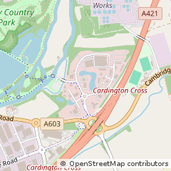 Map of Bedford