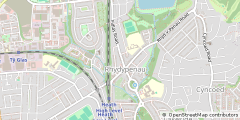 Map of Cardiff