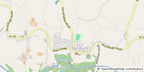Map of Benburb, CO. Tyrone