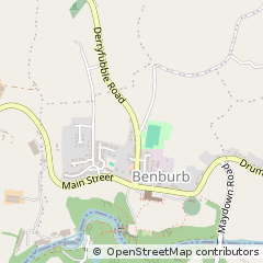 Map of Benburb, CO. Tyrone