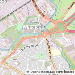 Map of Blackburn, Lancashire