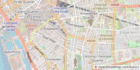 Map of Liverpool, Merseyside
