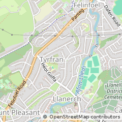 Map of Llanelli