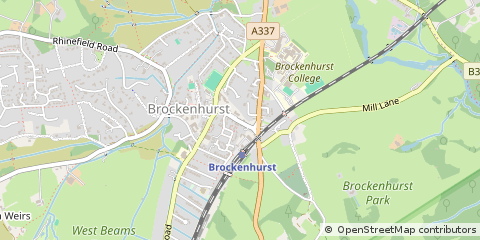 Map of Brockenhurst
