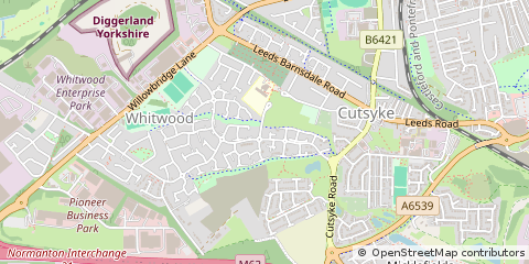 Map of Castleford