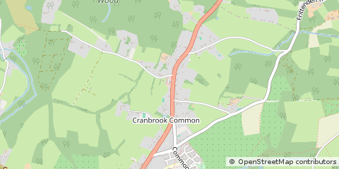 Map of Cranbrook, Kent