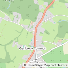 Map of Cranbrook, Kent